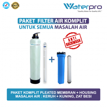 Paket Komplit Pleated Membran + Housing